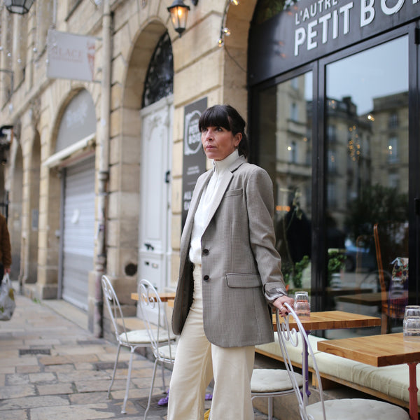 Veste blazer pieds de puce