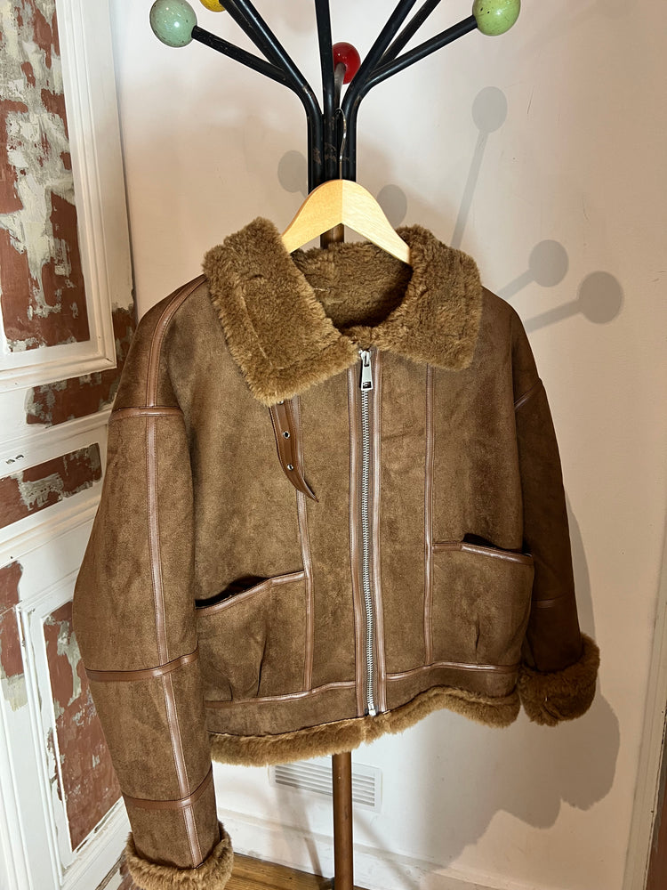 Veste aviateur en simili