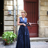 Robe longue marine