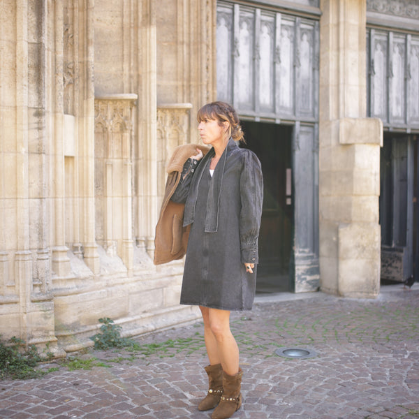 Robe jeans carbone