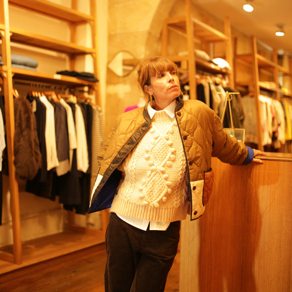 Débardeur laine tressé