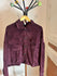 Blouson velours prune