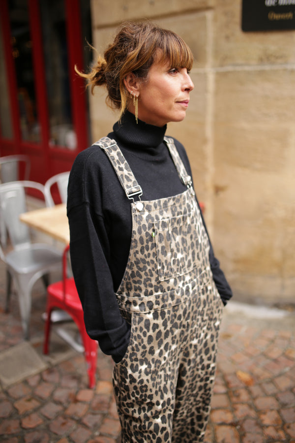 Salopette léopard