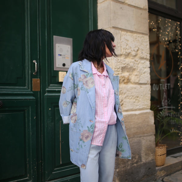 Veste Denim imprimée