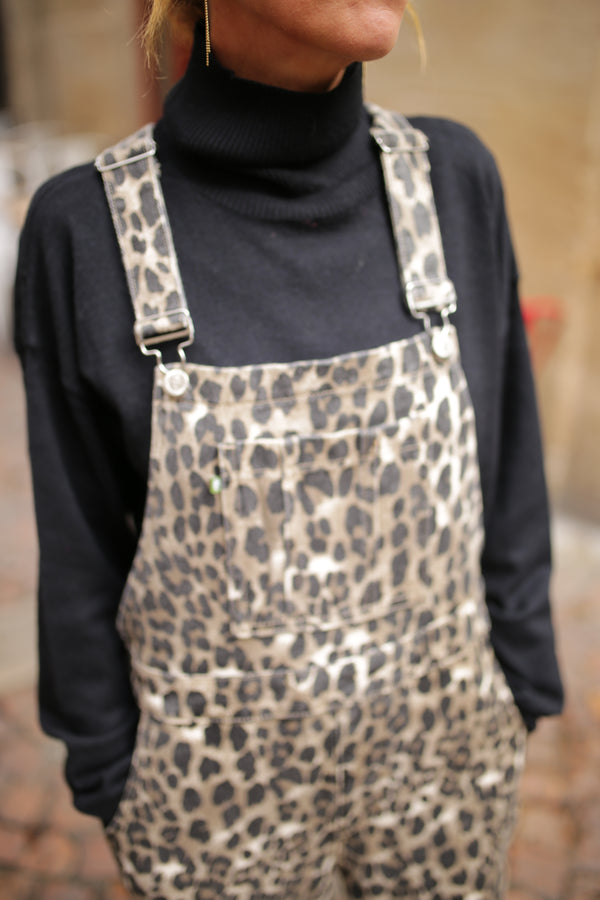 Salopette léopard
